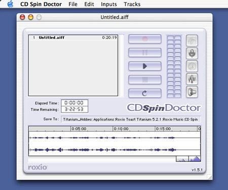 Screenshot: CD Spin Doctor