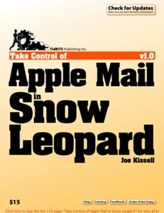 Take Control of Apple Mail in Snow Leopard