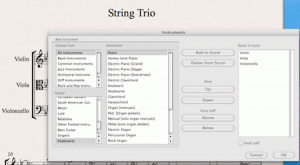 Instrument setup in Sibelius 6