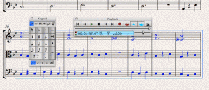 Actions in the score almost always apply to a selected area