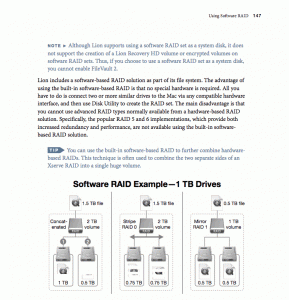 A sample page from "OS X Lion Support Essentials"