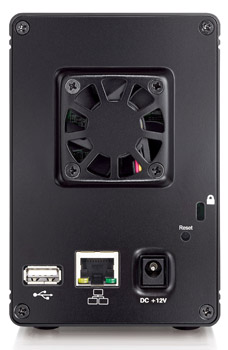 AkiTio MyCloud Duo Server Rear View