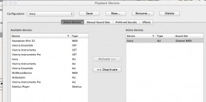 Ivory setup in Sibelius 7