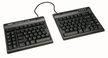 Kinesis Freestyle2 keyboard flat with separated sections