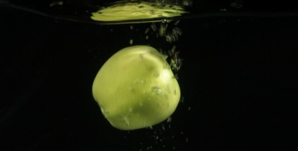 Green.Fallen.Apples.in.Water.Slow.Motion