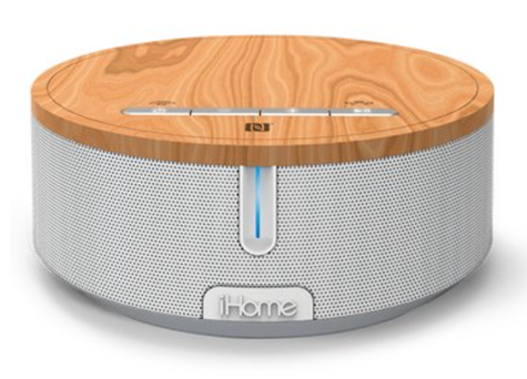 iHome audio speaker wood top