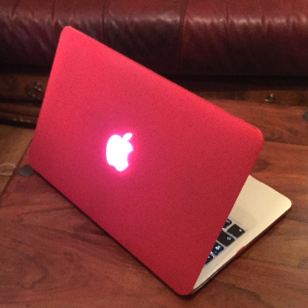 and on so you can see the glowing Apple