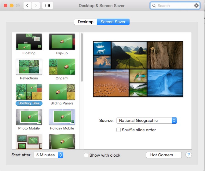 Macspiration Basics Setting a screen saver on your Mac