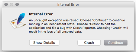Scary dialog box