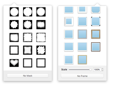 Masks and frames