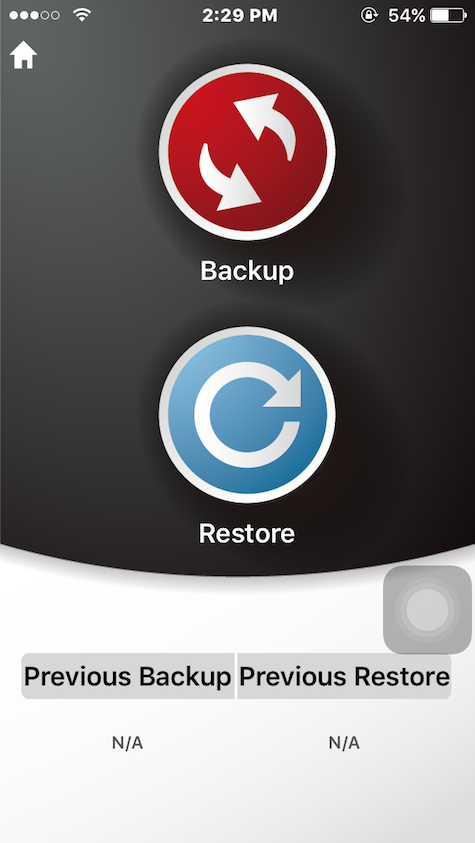 BACKUP RESTORE