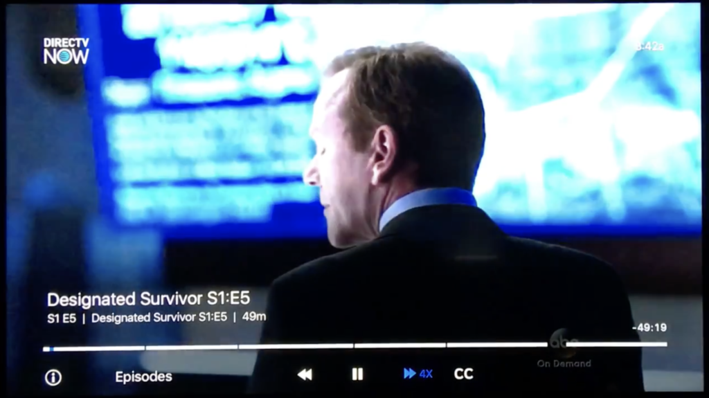DIRECTV Now Apple TV app's horrible play controls