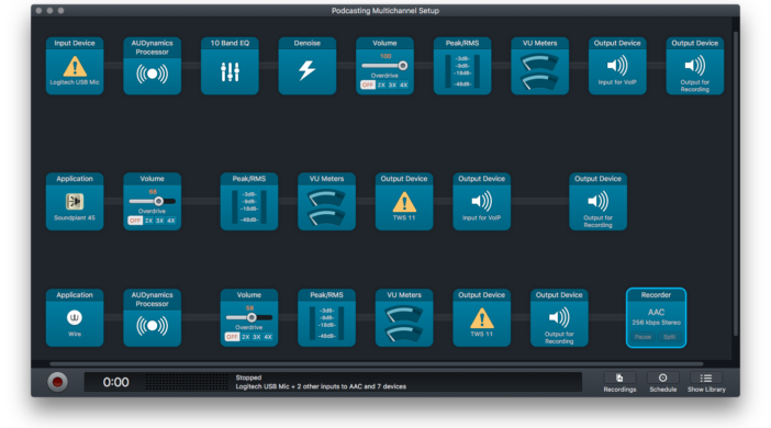 Audio Hijack setup