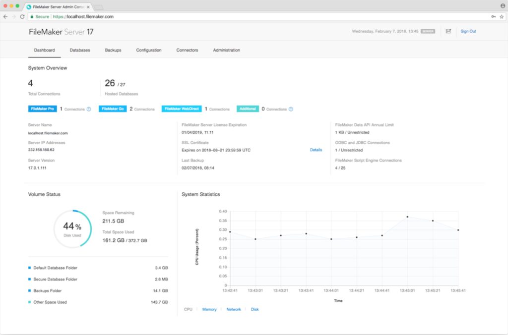 filemaker server 17 ssl