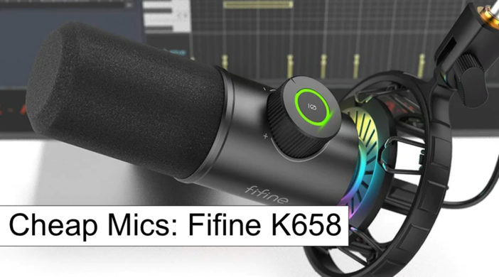 Fifine K658 Black Dynamic USB Gaming Microphone For Recording And